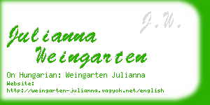 julianna weingarten business card